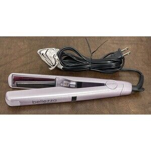 Bellezza VersaStyler Titanium Plates Hair Curler & Straightener Tool Purple EUC